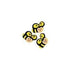 AussieSuperStore Art & Craft Essentials Wooden Bees Yellow & Black Wooden Bees Yellow & Black | Craft Embellishment | Scrapbooking Embellishment 9331468014621 VCSBE010